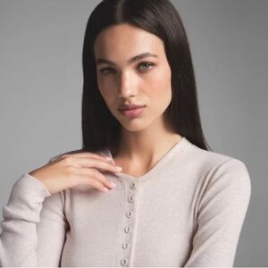 SKIMS Cotton Rib Henley L